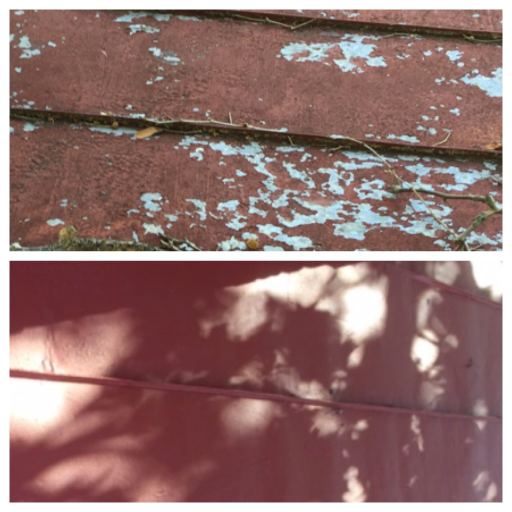 Roof Coating Before and After Photos, Annapolis, Maryland