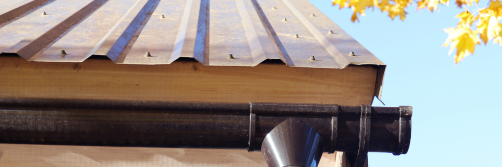 metal roof and gutter system